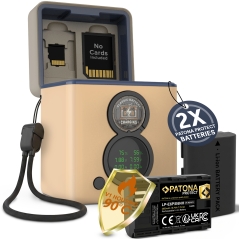 PATONA PROTECT Retro Dual Zestaw Ładowarka z 2 akumulatorami Canon LP-E6P / LP-E6NH / LP-E6N / LP-E6a