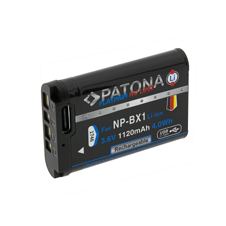 PATONA Platinum Akumulator NP-BX1 z USB-C do Sony Cyber-shot RX100 / RX1 / HX300