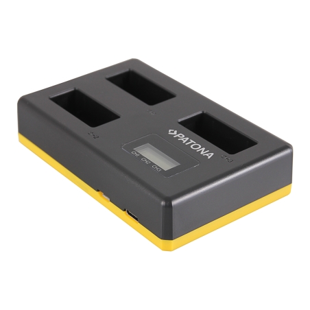 PATONA USB Potrójna Ładowarka do Canon LP-E17 z kablem USB-C