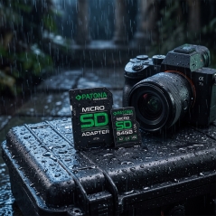 PATONA Premium Karta pamięci Micro SD XC 64GB Class 10 U3 V60 z adapterem SD