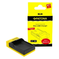PATONA Slim ładowarka USB-C do Nikon EN-EL15 1 V1 EN-EL15 D600 D610 D7000 D7100 D800 D8000