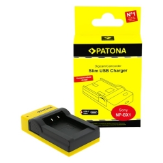 PATONA Slim ładowarka USB-CSony NP-BX1 BX BX1 NP-BX1 Cybershot DSC HX300 DSC HX50V DSC RX1