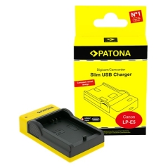 PATONA Slim ładowarka USB-C do Canon LP-E5, EOS 1000D, 450D, 500D