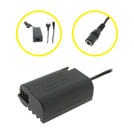 PATONA Zestaw Dummy do Panasonic DMW-BLK22 z zasilaczem