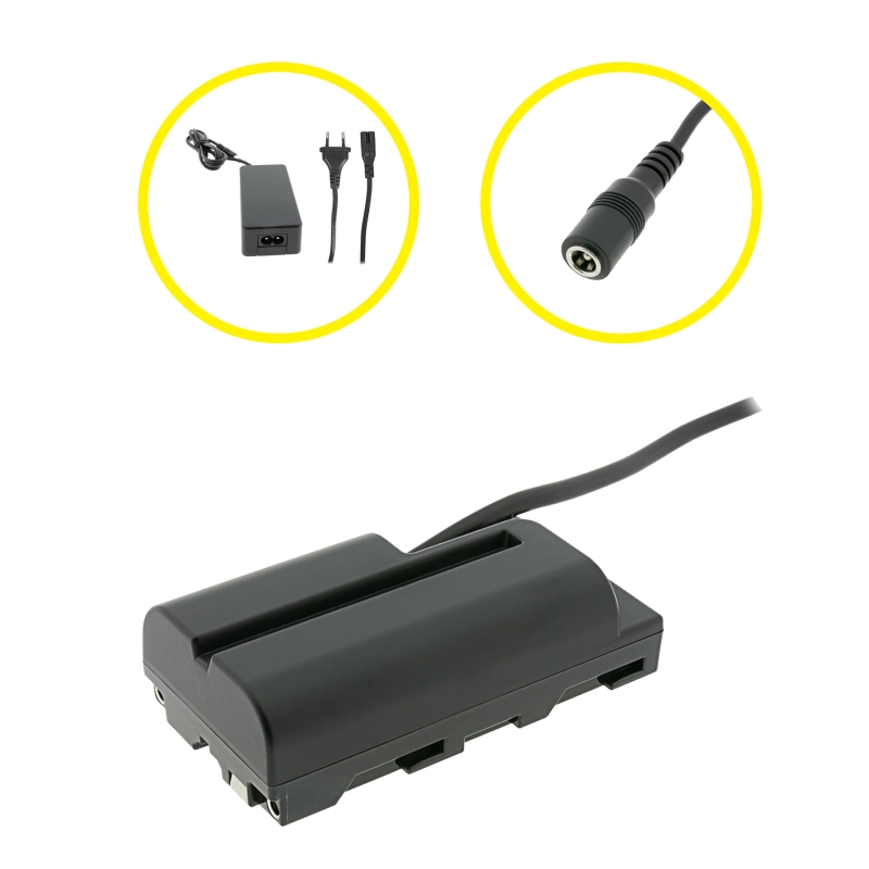 PATONA Zestaw Dummy do Sony NP-F550 z zasilaczem PATONA Zestaw Dummy do Sony NP-F550 z zasilaczem