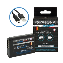 PATONA Platinum Akumulator do Canon NB-13L z wejściem USB-C