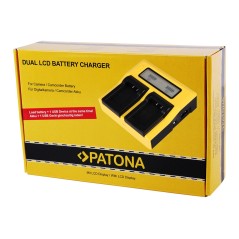 Ładowarka USB PATONA z podwójnym wyświetlaczem LCD do Olympus BLS1 BLS5 PSBLS1 PS-BLS1