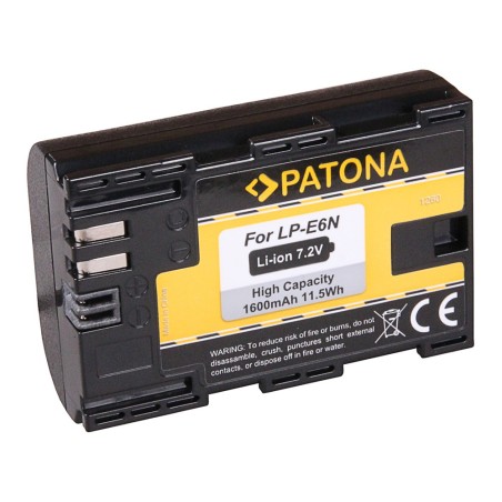 PATONA Bateria f. Canon LP-E6N LPE6N EOS 80D 7D 70D 6D 60D Mark II Mark III R5D EOS R