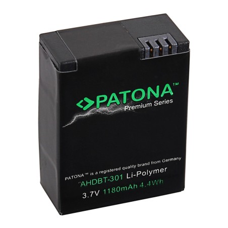 Bateria PATONA Premium do GoPro HD Hero 3+ AHDBT302 AHDBT301 AHDBT201
