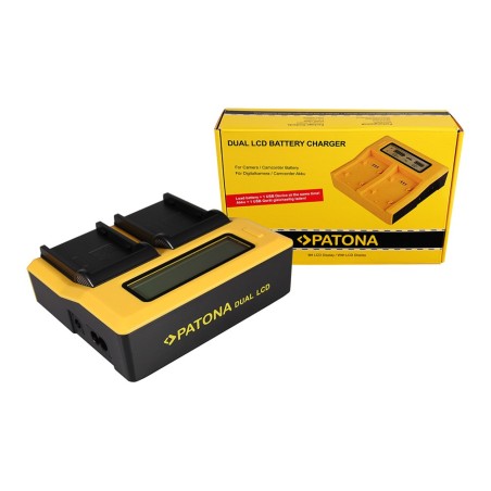 PATONA Podwójna ładowarka USB LCD do Canon BP911 BP-911 BP914 BP-914 BP915 BP-915