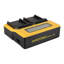Ładowarka USB PATONA z podwójnym wyświetlaczem LCD do Sony NP-FP50 NP-FH50 70 100 Ładowarka USB PATONA z podwójnym wyświetlaczem LCD do Sony NP-FP50 NP-FH50 70 100
