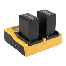 Ładowarka USB PATONA z podwójnym wyświetlaczem LCD do Sony NP-FP50 NP-FH50 70 100 Ładowarka USB PATONA z podwójnym wyświetlaczem LCD do Sony NP-FP50 NP-FH50 70 100