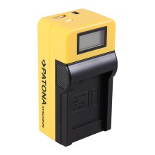 Ładowarka USB PATONA Synchron f. Canon NB6L NB-6L Samsunga z wyświetlaczem LCD Ładowarka USB PATONA Synchron f. Canon NB6L NB-6L Samsunga z wyświetlaczem LCD