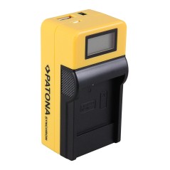 Ładowarka USB PATONA Synchron f. Casio NP40 NP-40 z wyświetlaczem LCD