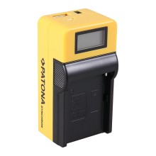 Ładowarka USB PATONA Synchron f. Sony NP-FM50 NP-F550 NP-F750 NP-F970 z wyświetlaczem LCD Ładowarka USB PATONA Synchron f. Sony NP-FM50 NP-F550 NP-F750 NP-F970 z wyświetlaczem LCD