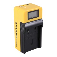 Ładowarka USB PATONA Synchron f. JVC BNVF707 BN-VF707 z wyświetlaczem LCD