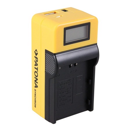 Ładowarka USB PATONA Synchron f. Konica Minolta NP400 z wyświetlaczem LCD