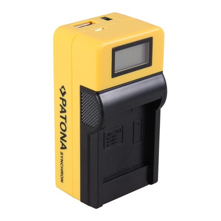 Ładowarka USB PATONA Synchron f. Panasonic BCJ13 BCJ13E z wyświetlaczem LCD