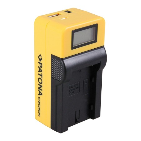 Ładowarka USB PATONA Synchron f. Sony NPF10 NP-F10 NPF11 z wyświetlaczem LCD