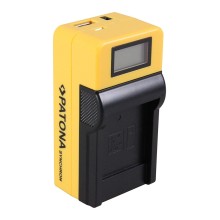 Ładowarka USB PATONA Synchron f. Sony NPBN1 NP-BN1 z wyświetlaczem LCD