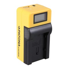 Ładowarka USB PATONA Synchron f. Canon BP808 BP-808 BP819 z wyświetlaczem LCD