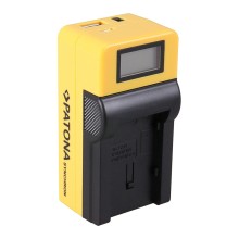 Ładowarka USB PATONA Synchron f. Canon BP808 BP-808 BP819 z wyświetlaczem LCD