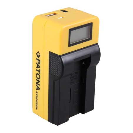 Ładowarka USB PATONA Synchron f. Fuji NP 100 NP-80 Kodak z wyświetlaczem LCD