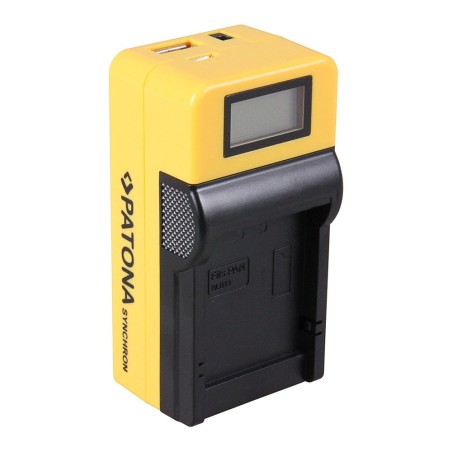 Ładowarka USB PATONA Synchron f. Panasonic BLB13 DMWBLB13 z wyświetlaczem LCD