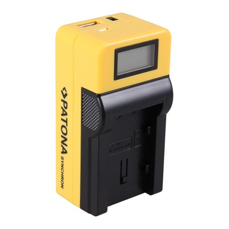 Ładowarka USB PATONA Synchron f. JVC AAVG1 AA-VG1 AAVG1E z wyświetlaczem LCD