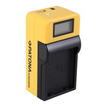 Ładowarka USB PATONA Synchron f. Nikon ENEL14 EN-EL14 z wyświetlaczem LCD