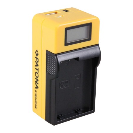 Ładowarka USB PATONA Synchron f. Nikon ENEL15 EN-EL15 z wyświetlaczem LCD