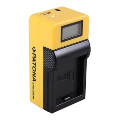 Ładowarka USB PATONA Synchron f. GoPro ABPAK001 ABPAK-001 z wyświetlaczem LCD