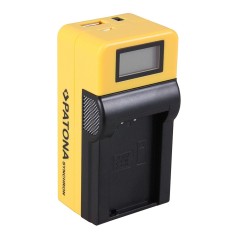 Ładowarka USB PATONA Synchron f. Nikon ENEL20 EN-EL20 z wyświetlaczem LCD