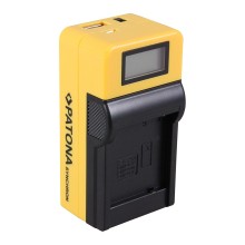 Ładowarka USB PATONA Synchron f. Panasonic BL9E DMW-BLE9 z wyświetlaczem LCD