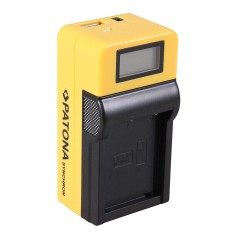 Ładowarka USB PATONA Synchron f. Fujifilm NPW126 NPW-126 z wyświetlaczem LCD