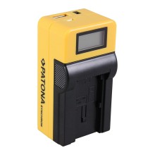 Ładowarka USB PATONA Synchron f. Canon BP727 BP-727 z wyświetlaczem LCD Ładowarka USB PATONA Synchron f. Canon BP727 BP-727 z wyświetlaczem LCD