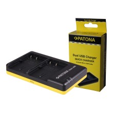 Podwójna szybka ładowarka PATONA do Canon BP-508 BP-512 w komplecie. Kabel micro-USB