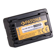 PATONA Bateria f. Panasonic VW-VBT190 HC-VX870 VX878 VX989 VXF999