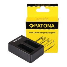 Podwójna szybka ładowarka PATONA f. GoPro Hero 8 AHDBT-801 Hero 7 AHDBT-701 Hero 6 Hero 5 AHDBT-501 w komplecie. Kabel mikro-USB