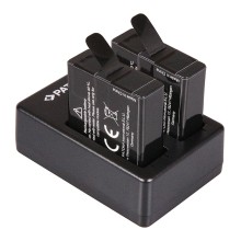 Podwójna szybka ładowarka PATONA f. GoPro Hero 8 AHDBT-801 Hero 7 AHDBT-701 Hero 6 Hero 5 AHDBT-501 w komplecie. Kabel mikro-USB