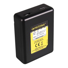 Podwójna szybka ładowarka PATONA f. GoPro Hero 8 AHDBT-801 Hero 7 AHDBT-701 Hero 6 Hero 5 AHDBT-501 w komplecie. Kabel mikro-USB