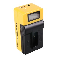 Ładowarka USB PATONA Synchron f. GoPro Hero 8 AHDBT-801 Hero 7 AHDBT-701 Hero 6 Hero 5 AHDBT-501 z wyświetlaczem LCD
