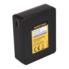 Podwójna ładowarka USB PATONA f. SJCAM SJ4000 SubTig3 Rollei Actioncam 220 300 300 Plus 310 330 415 416 426 inkl. Kabel mikro-US