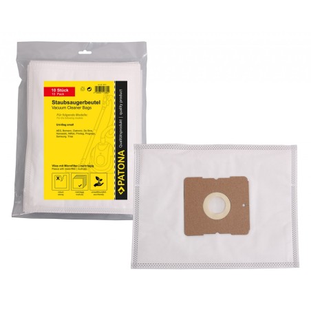 PATONA Zestaw 10 worków do odkurzacza z mikrofiltrem do AEG Gr. 50 oraz kompatybilnych modeli