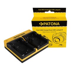 PATONA Dual Ladegerät f. Canon NB-1LH NP-600 Cyfrowy ELPH ELPH NB-1LH NP-600 Cyfrowy inkl. Micro USB