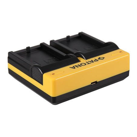 PATONA Dual Ladegerät f. Canon LP-E5 EOS 1000D 450D 500D inkl. Kabel micro-USB