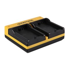 PATONA Dual Ladegerät f. Canon LP-E5 EOS 1000D 450D 500D inkl. Kabel micro-USB