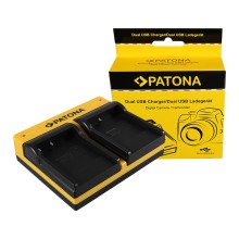 PATONA Dual Ladegerät f. BENQ Casio NP-40 DC P500 E520 E520+ E610 Casio NP-40 Casio inkl. Micro USB