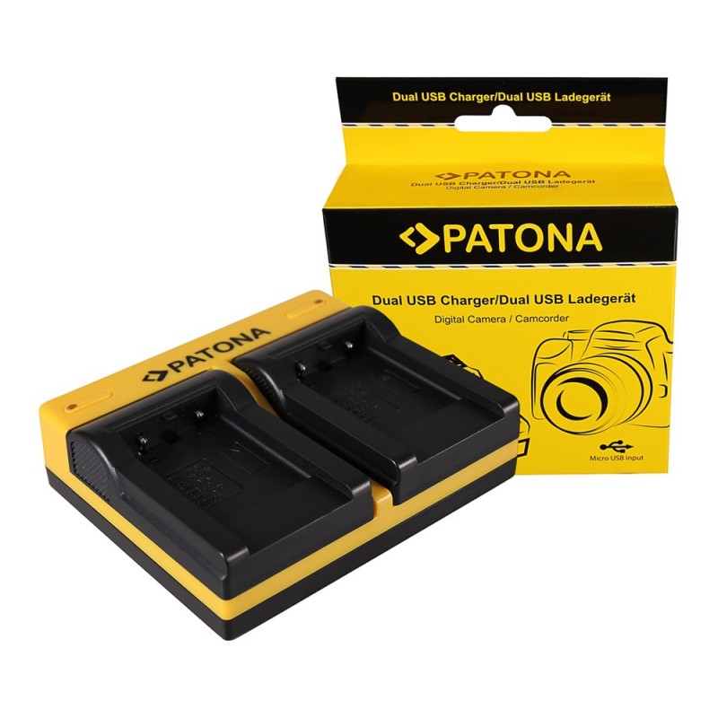PATONA Dual Ladegerät f. Kodak Olympus Li-40B Klic 7006 Olympus Li-40B Olympus Li-40B inkl. Mikro-USA