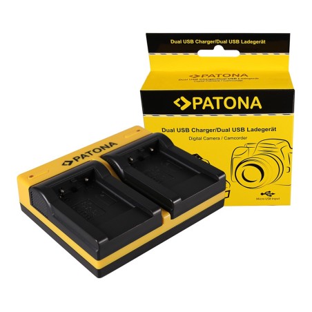 PATONA Dual Ladegerät f. Kodak Olympus Li-40B Klic 7006 Olympus Li-40B Olympus Li-40B inkl. Mikro-USA